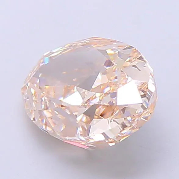 2.61ct Oval Lab Grown Diamond (Colour Fancy Light Brown, Clarity VS1, IGI Certified)