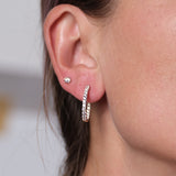 The Signature Platinum Diamond Hoops