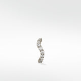 Wavy Diamond Hoop