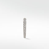 Modernist Graduating Pave Hoop
