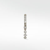 Modernist Celestial Drop Hoop