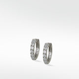 The Signature Platinum Diamond Huggies