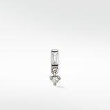Royal Baguette Drop Earring