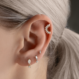 Royal Baguette Drop Earring