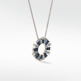 Blue Dahlia Pendant