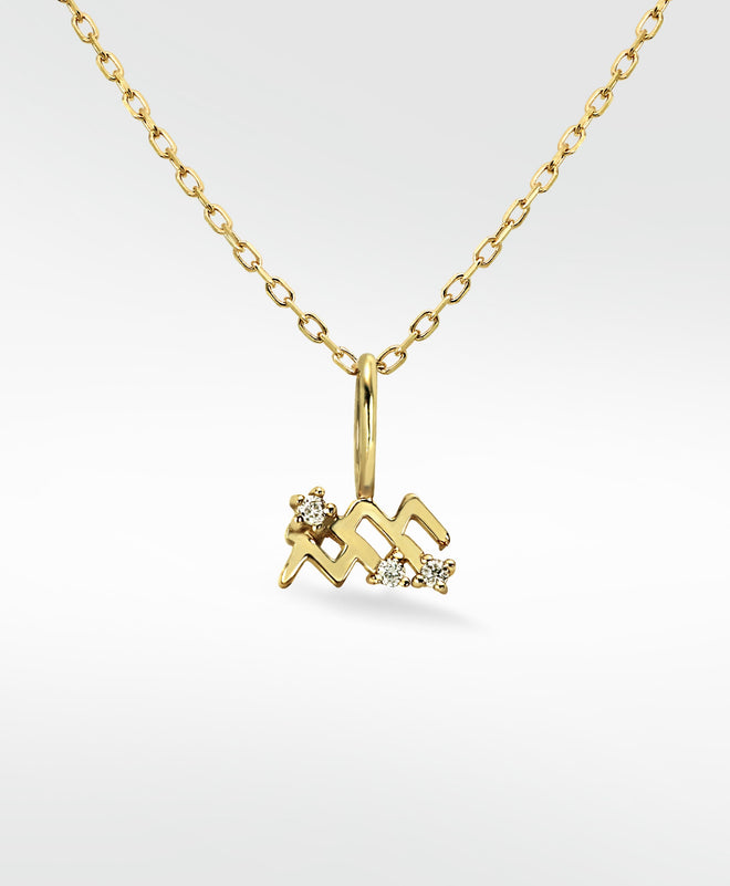 Colgante de oro Acuario