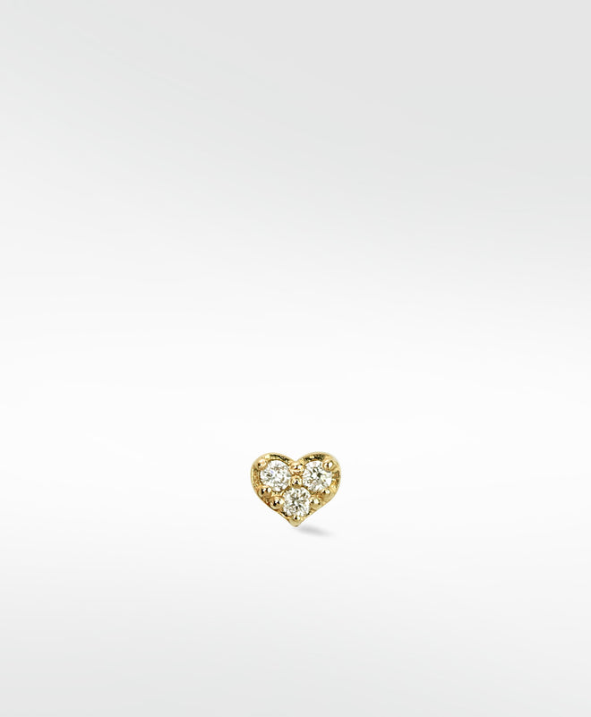 Mini Pendiente Corazón Diamante