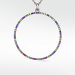 Detachable Rainbow Statement Circular Drop - Lark and Berry