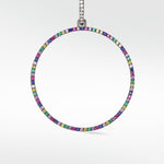 Detachable Rainbow Statement Circular Drop - Lark and Berry