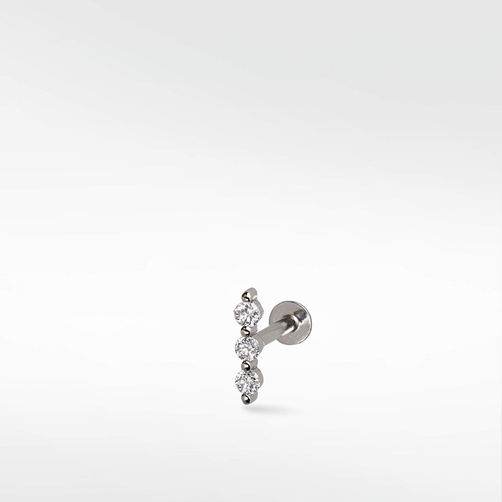 Pendientes de diamantes modernistas