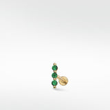 Modernist Labret Earring in 14K Gold - Various Colourways - Lark and Berry