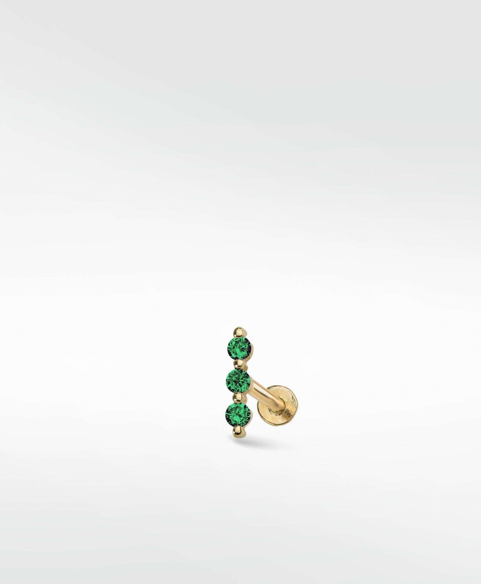 Modernist Labret Earring in 14K Gold - Various Colourways - Lark and Berry