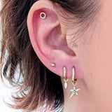 Charm de diamantes de pétalos preciosos