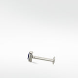 Sapphire Baguette Stud Earring