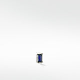 Sapphire Baguette Stud Earring