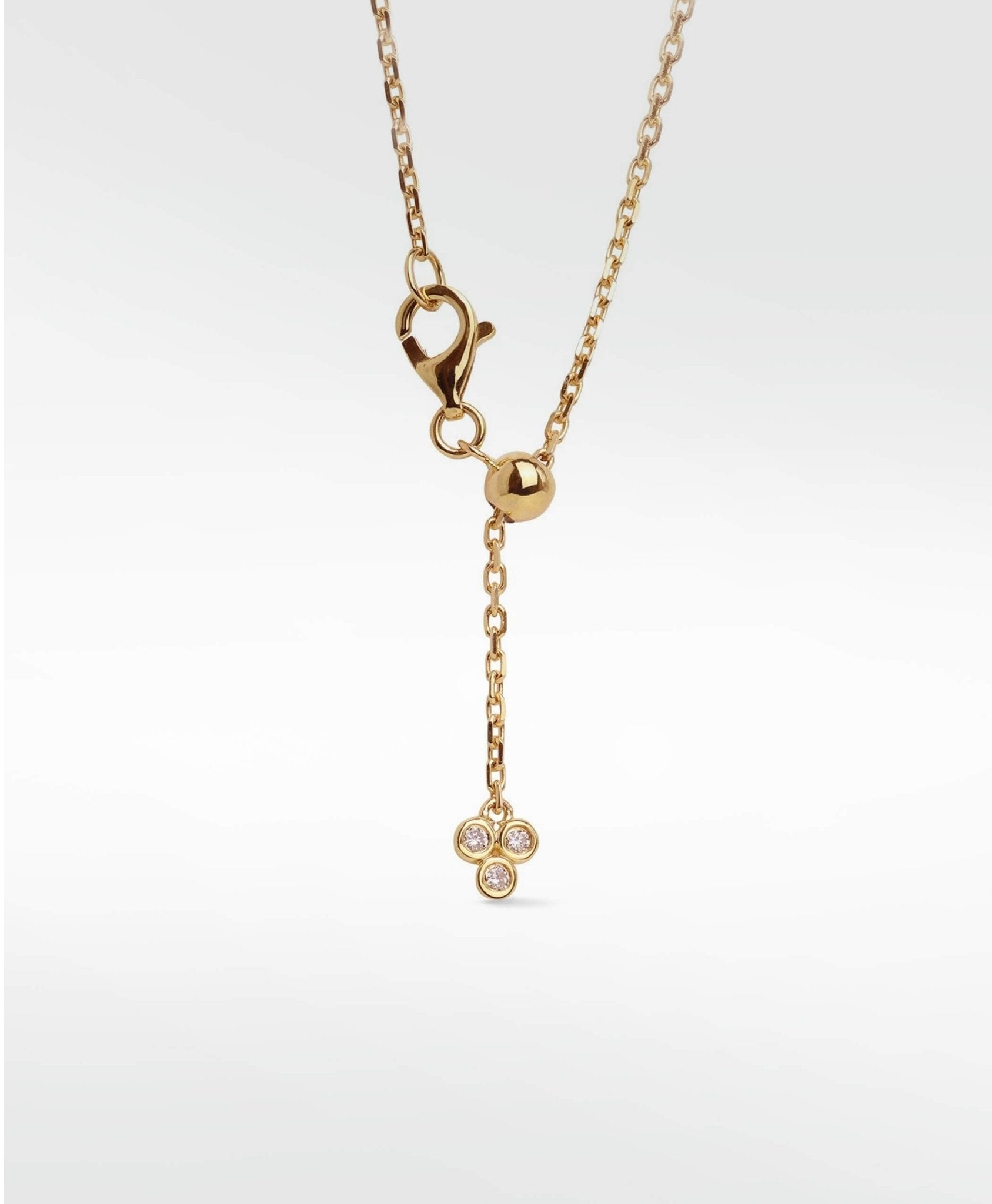 Solar Engravable Pendant in 14K Yellow Gold - Lark and Berry