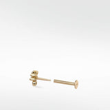 Veto Sapphire and Diamond Stud Earring