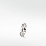 Veto Sapphire and Diamond Medium Hoop